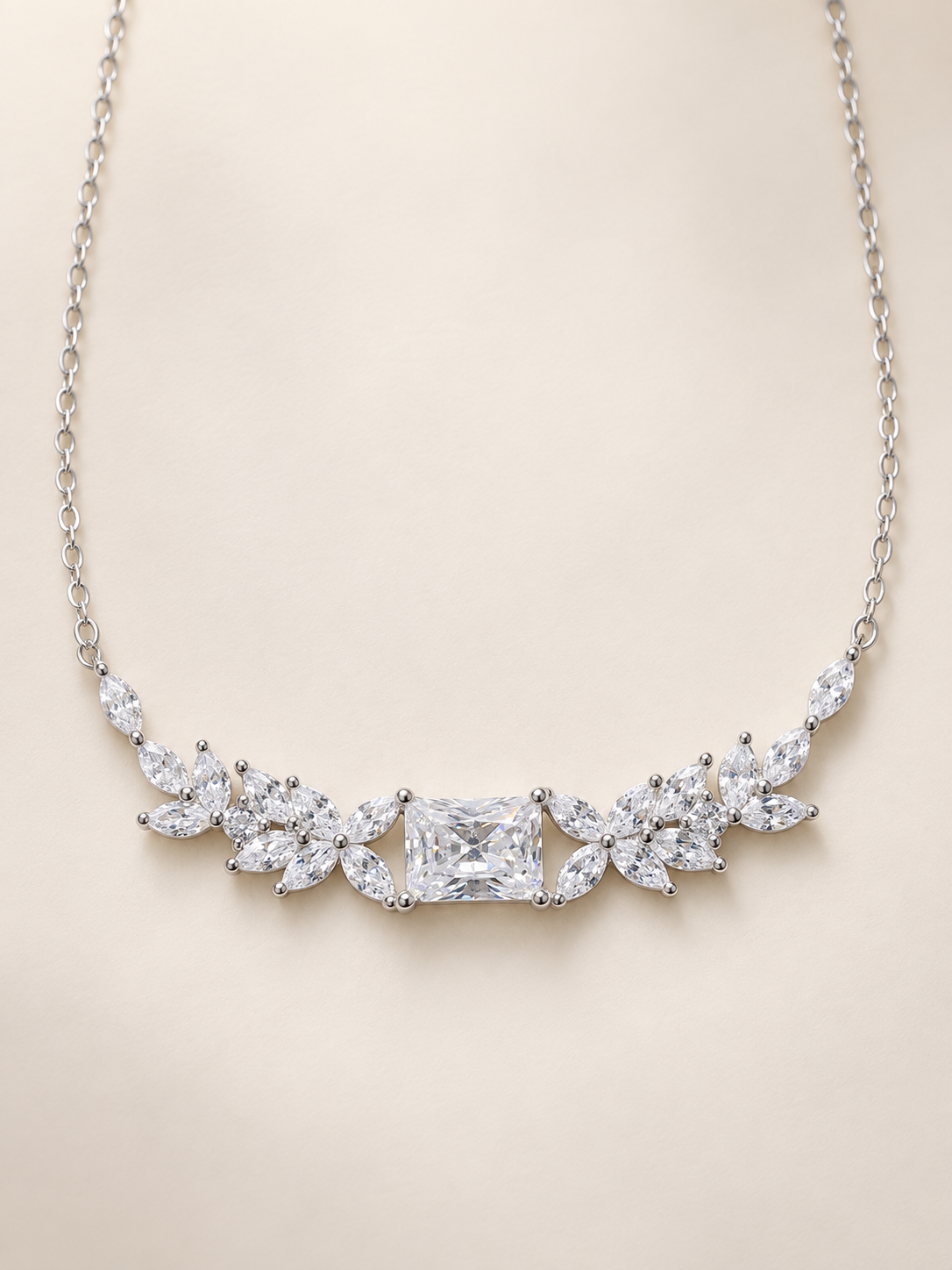 Elara 2 Carat Moissanite Sterling Silver Necklace