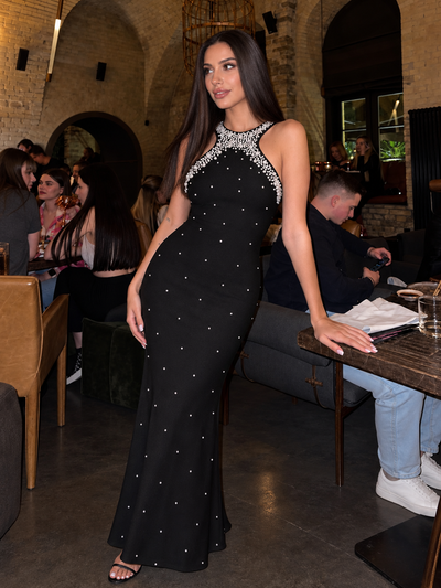 Seraphina Pearl Detail Maxi Dress