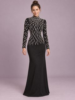Celestine Pearl Embellished Maxi Dress