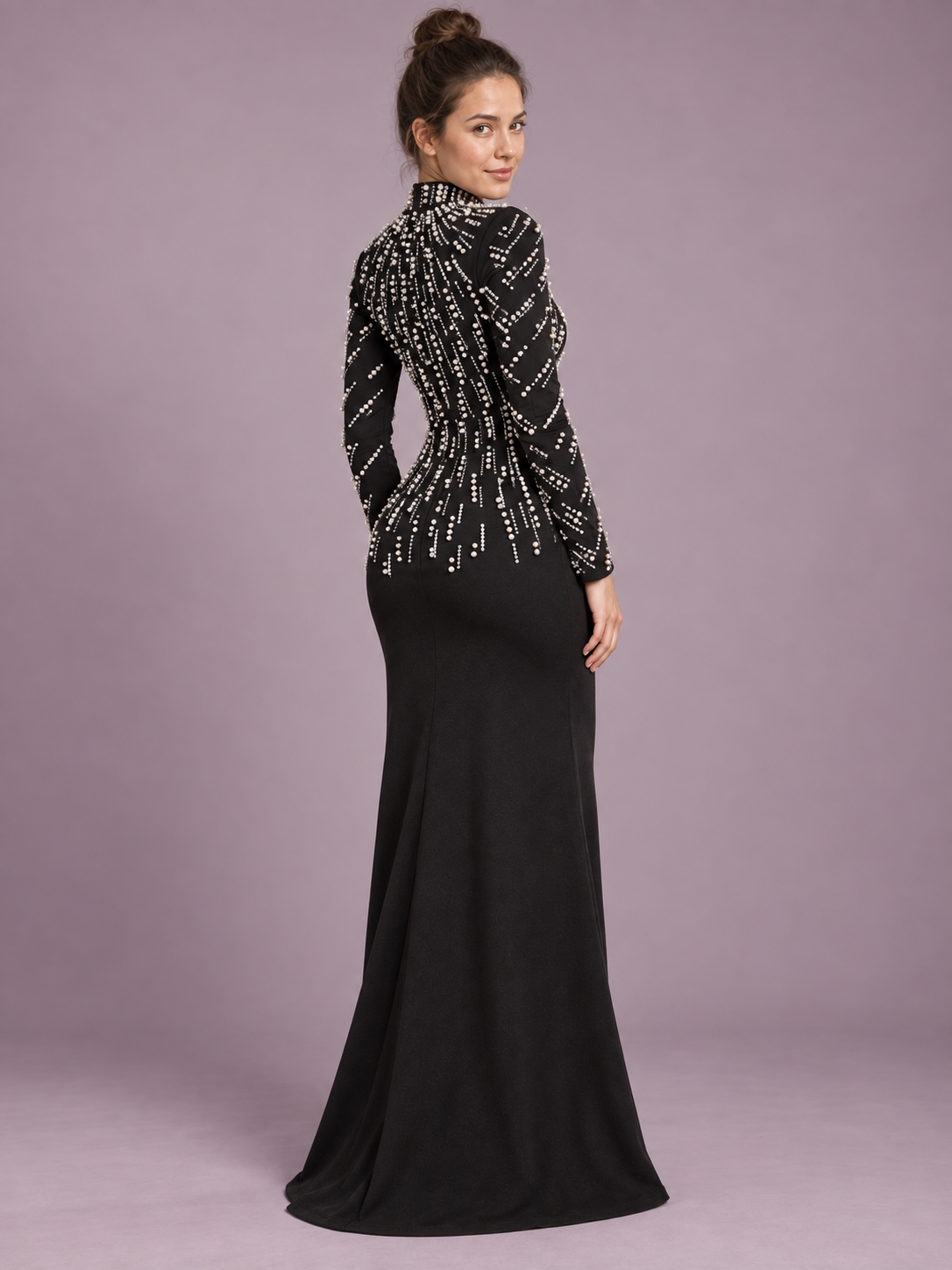 Celestine Pearl Embellished Maxi Dress