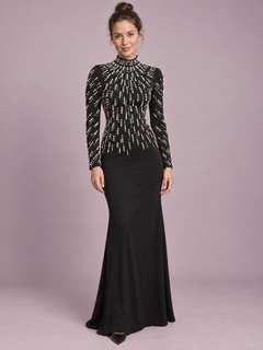 Celestine Pearl Embellished Maxi Dress