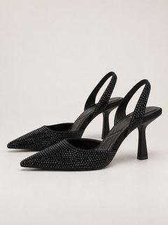 Celeste Rhinestone Slingback Pumps