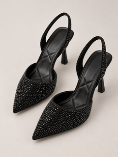 Celeste Rhinestone Slingback Pumps