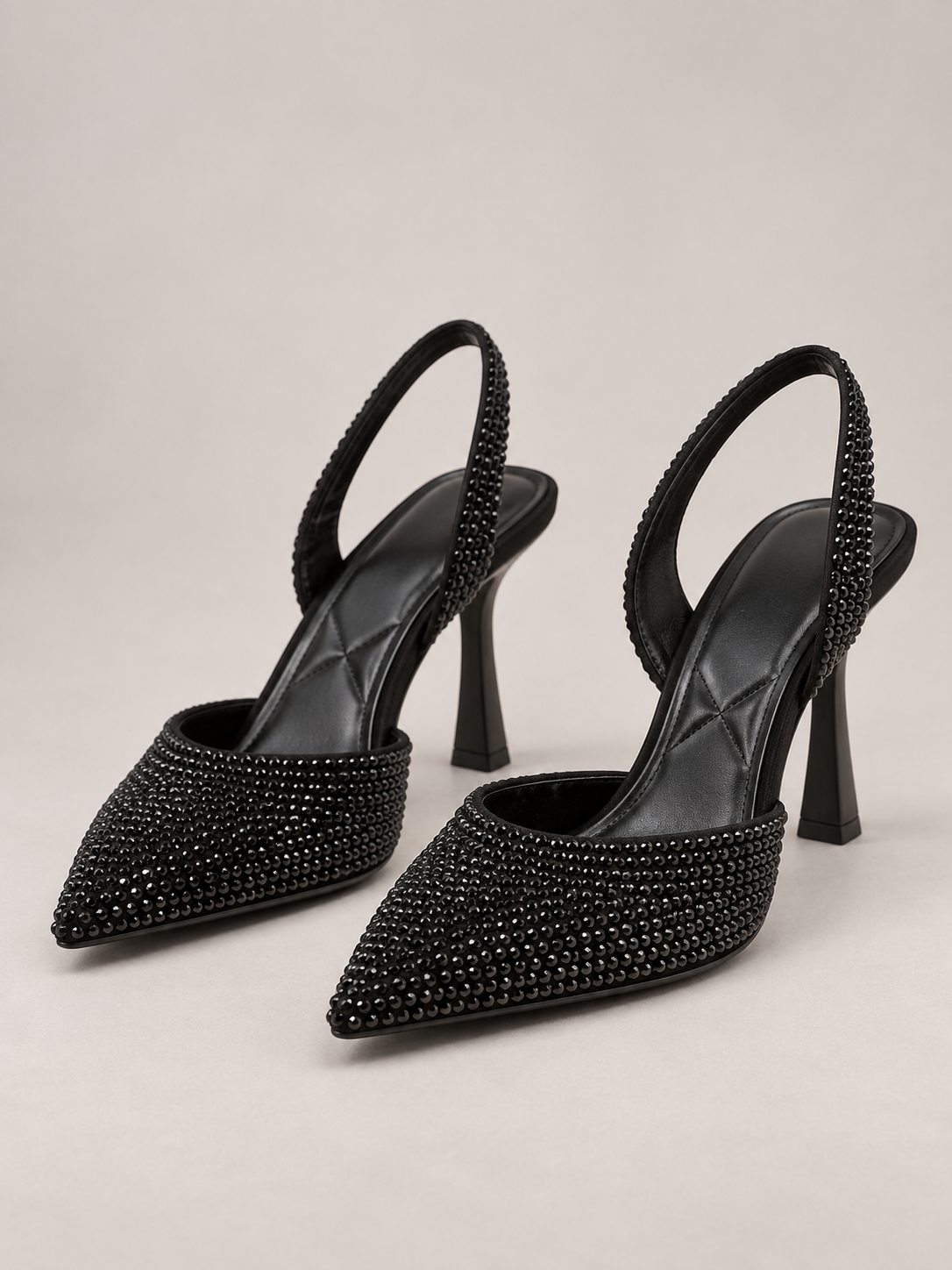 Celeste Rhinestone Slingback Pumps