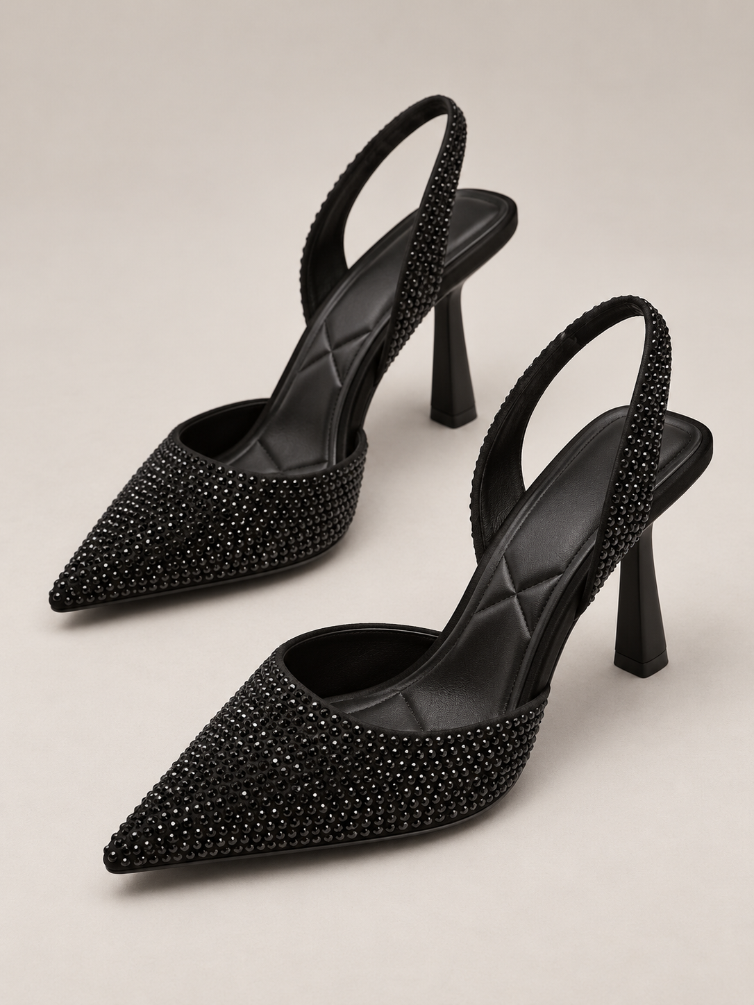 Celeste Rhinestone Slingback Pumps