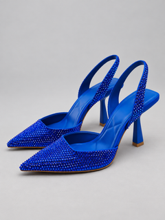Celeste Rhinestone Slingback Pumps