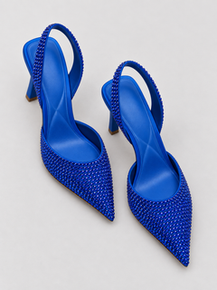 Celeste Rhinestone Slingback Pumps