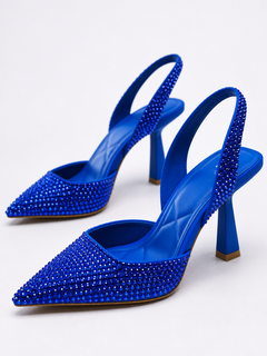 Celeste Rhinestone Slingback Pumps