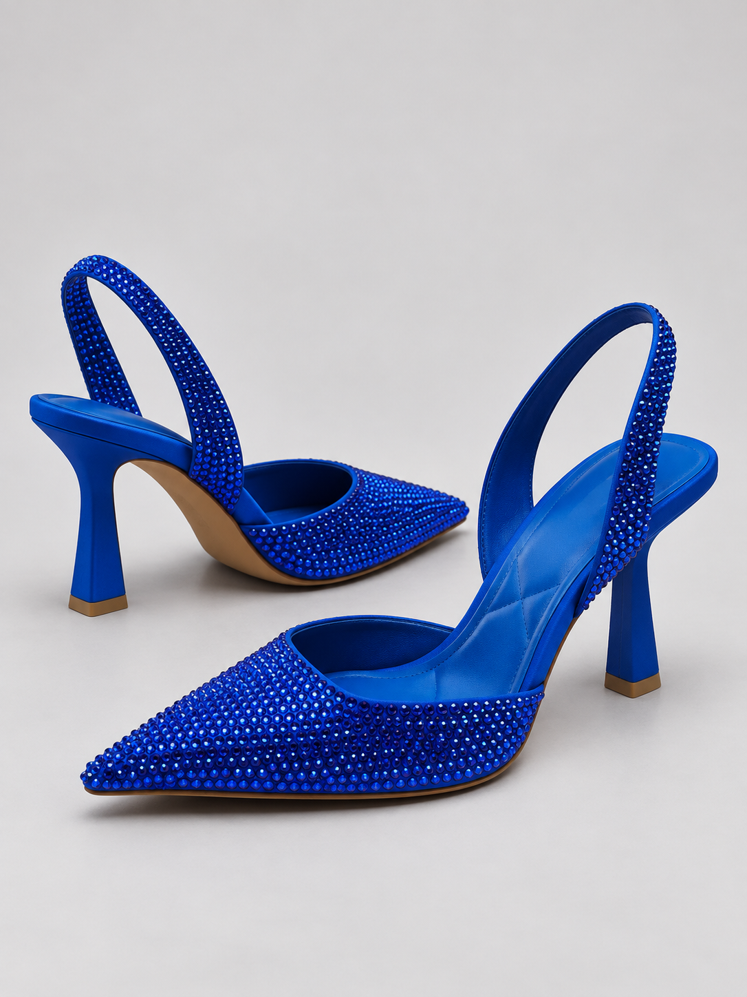 Celeste Rhinestone Slingback Pumps