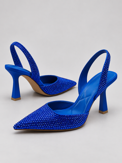 Celeste Rhinestone Slingback Pumps