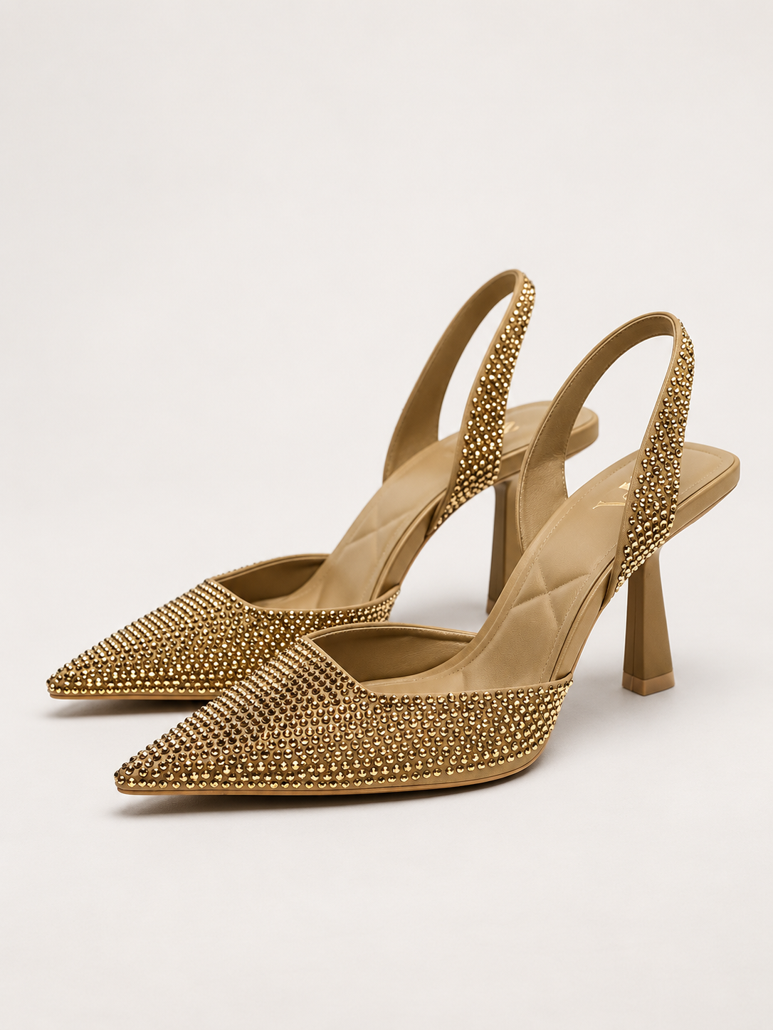 Celeste Rhinestone Slingback Pumps
