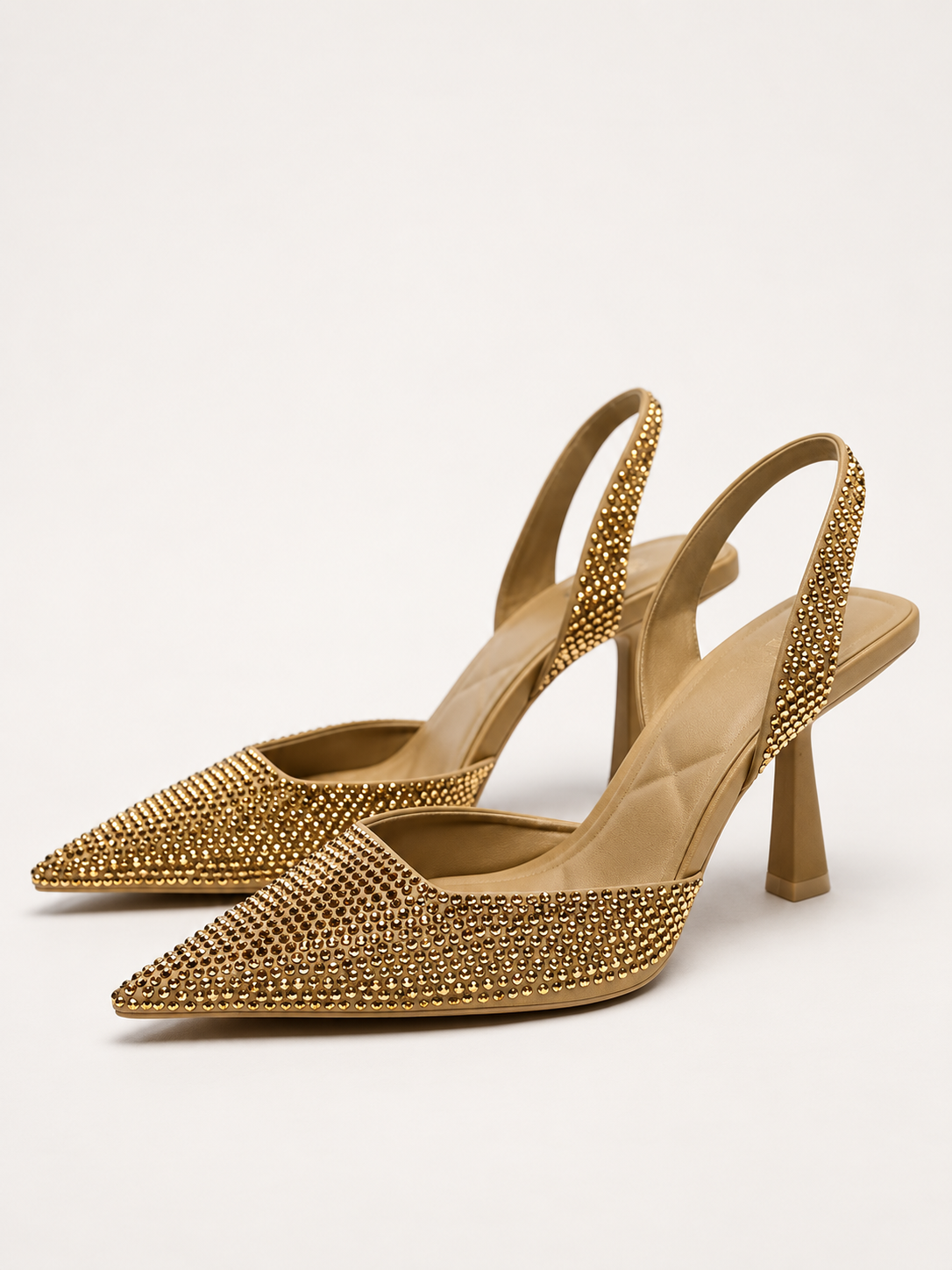 Celeste Rhinestone Slingback Pumps