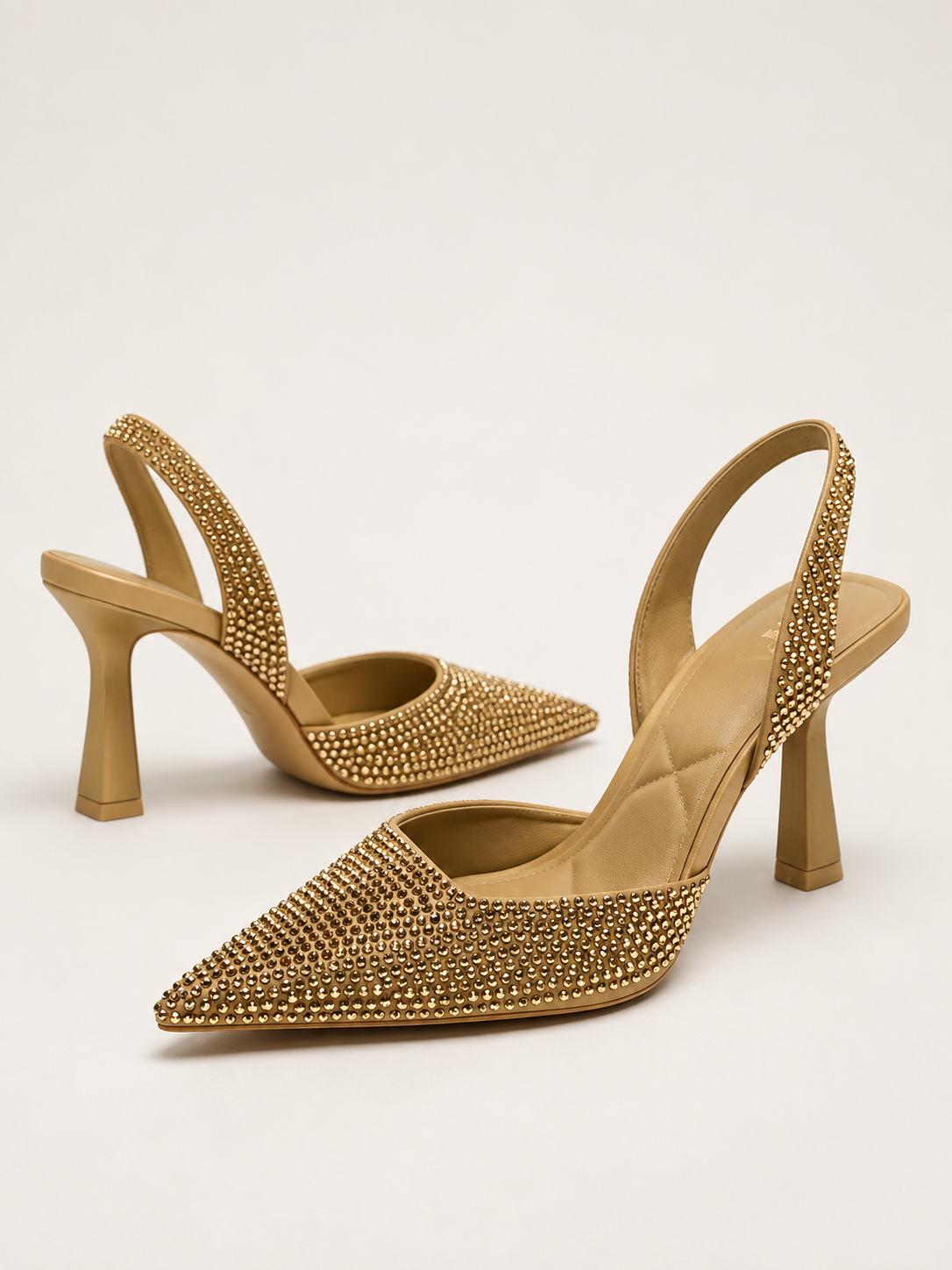 Celeste Rhinestone Slingback Pumps