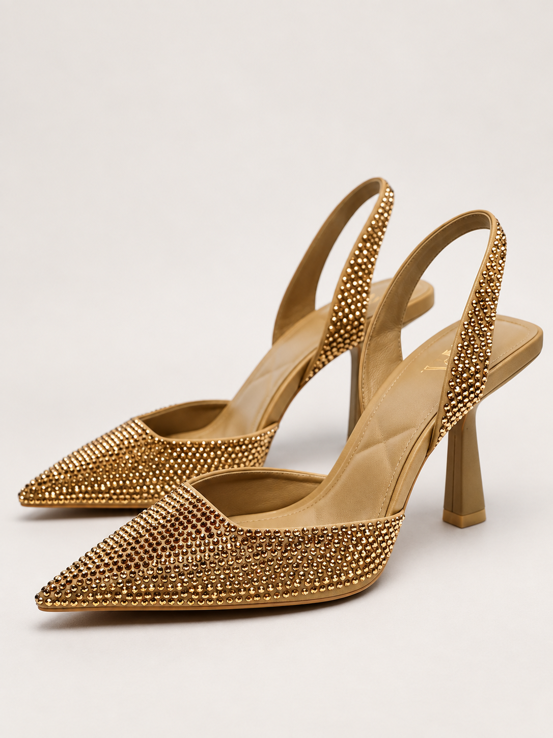 Celeste Rhinestone Slingback Pumps