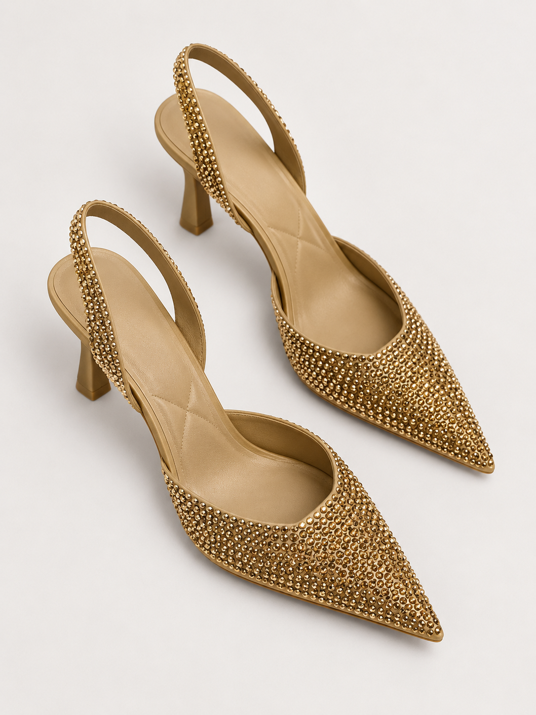 Celeste Rhinestone Slingback Pumps