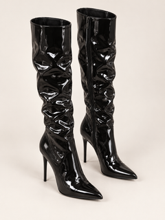 Sloane Patent Point Toe Stiletto Boots