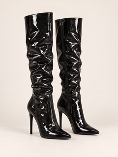 Sloane Patent Point Toe Stiletto Boots
