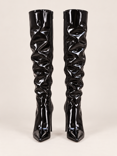 Sloane Patent Point Toe Stiletto Boots