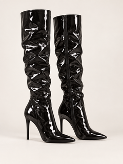 Sloane Patent Point Toe Stiletto Boots