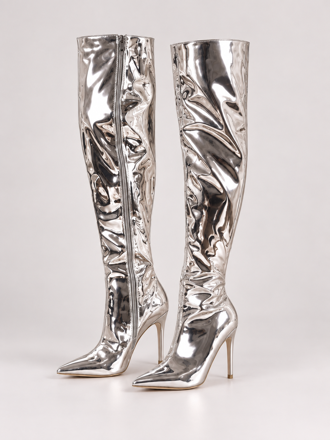 Sloane Patent Point Toe Stiletto Boots