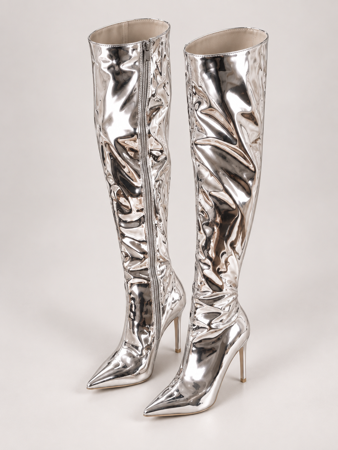 Sloane Patent Point Toe Stiletto Boots