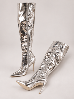 Sloane Patent Point Toe Stiletto Boots