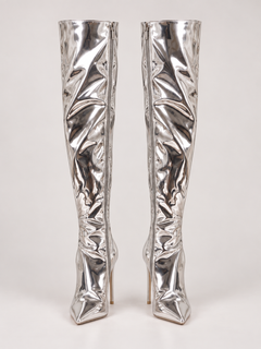 Sloane Patent Point Toe Stiletto Boots