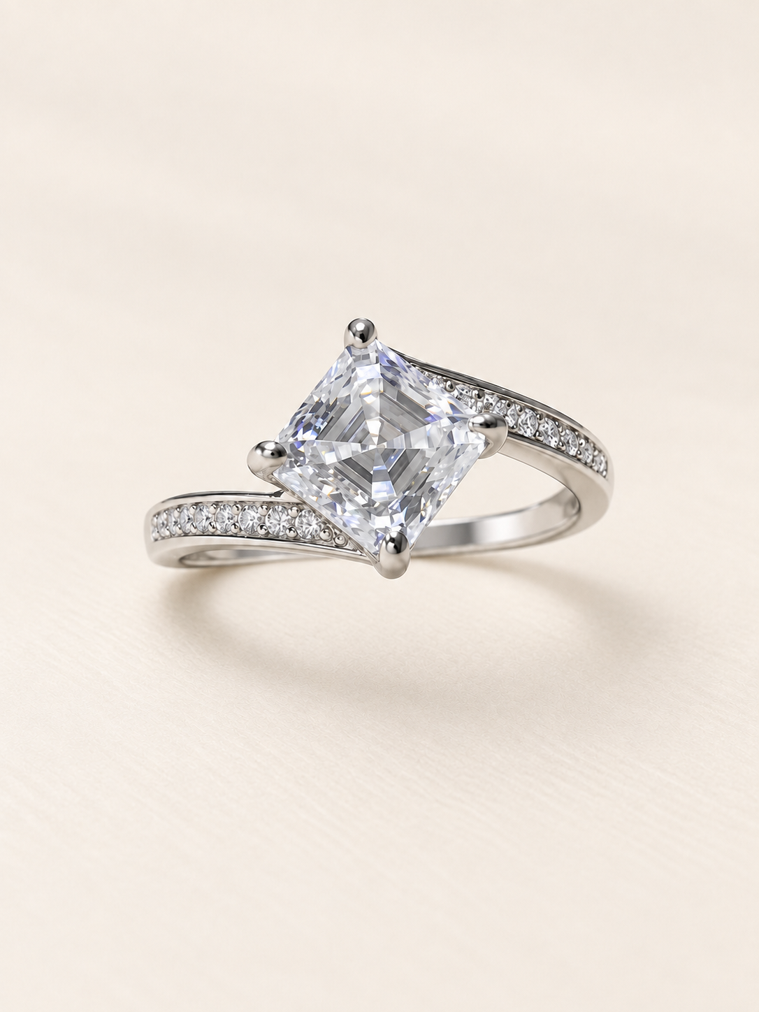 Celestia 2 Carat Moissanite Sterling Silver Ring