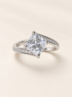 Celestia 2 Carat Moissanite Sterling Silver Ring