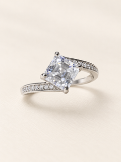 Celestia 2 Carat Moissanite Sterling Silver Ring