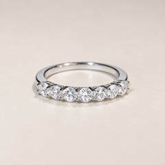 Evelisse Seven-Stone Zircon Sterling Silver Ring
