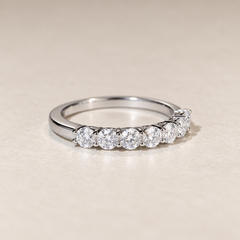 Evelisse Seven-Stone Zircon Sterling Silver Ring