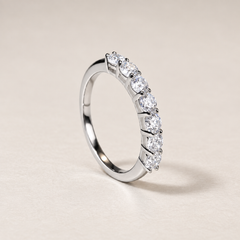 Evelisse Seven-Stone Zircon Sterling Silver Ring