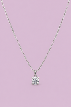 Solene 1 Carat Moissanite Sterling Silver Necklace