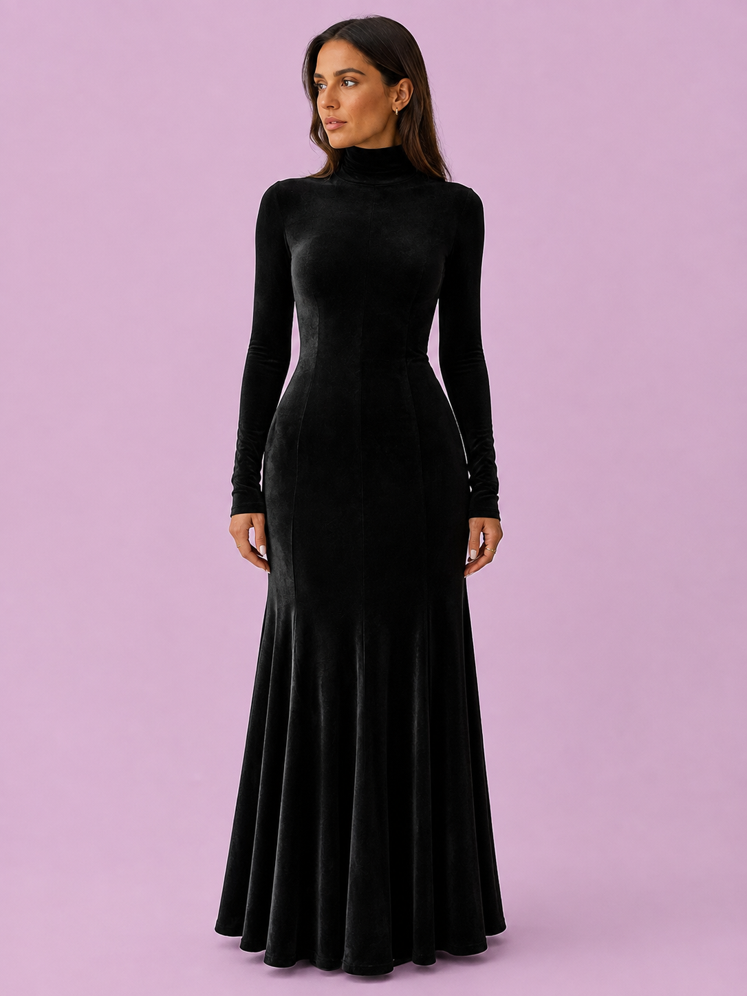 Selene Velvet Mermaid Maxi Dress