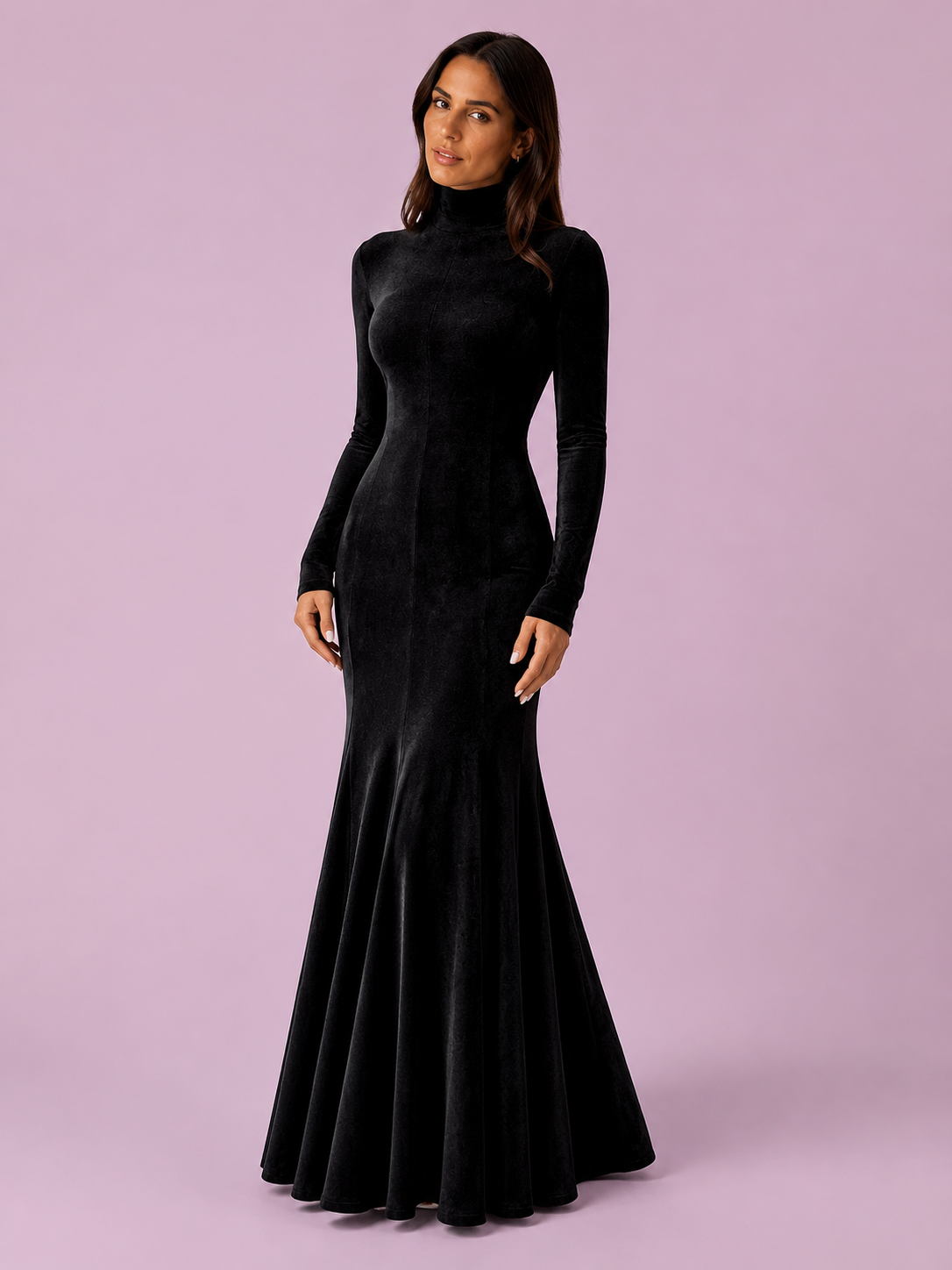 Selene Velvet Mermaid Maxi Dress
