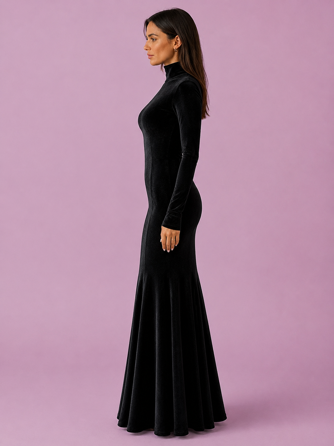 Selene Velvet Mermaid Maxi Dress