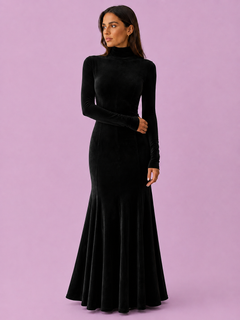 Selene Velvet Mermaid Maxi Dress