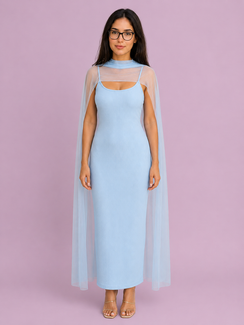 Amara Scarf Detail Maxi Dress