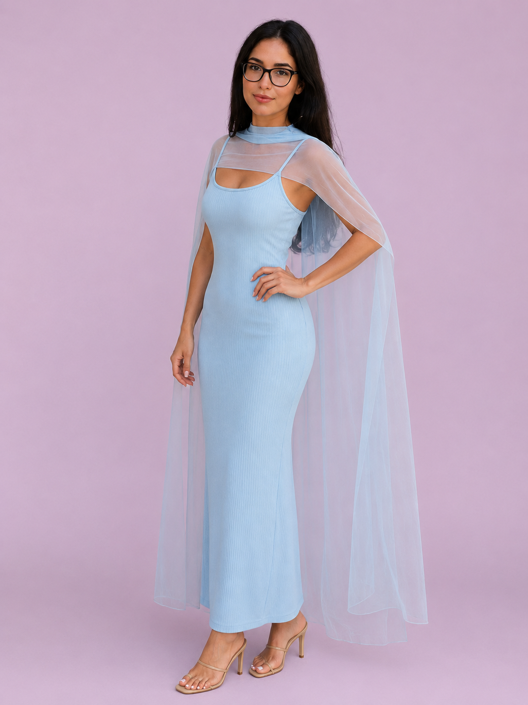 Amara Scarf Detail Maxi Dress