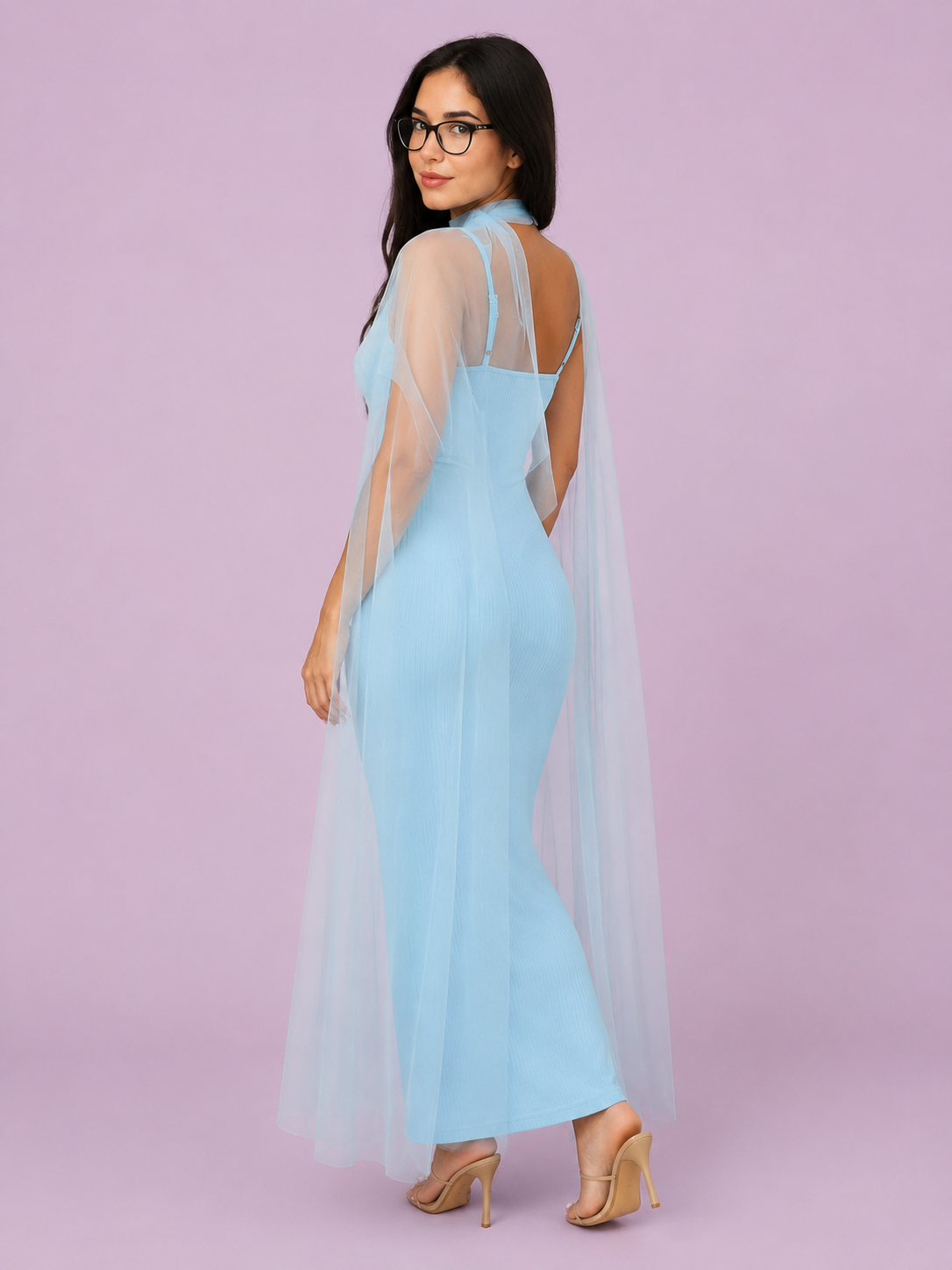 Amara Scarf Detail Maxi Dress