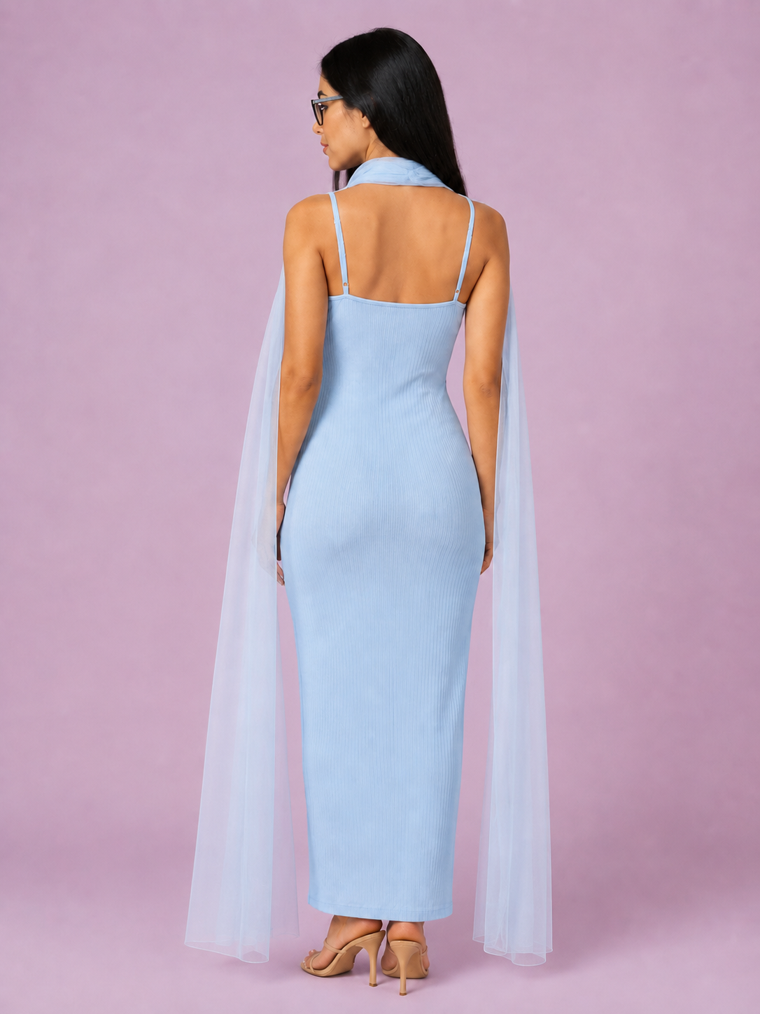 Amara Scarf Detail Maxi Dress