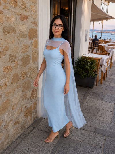 Amara Scarf Detail Maxi Dress